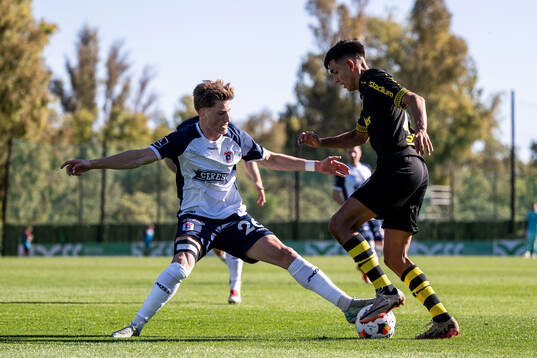 Jacob Andersen of AGF Århus and Danilo Al-Saed of AIK