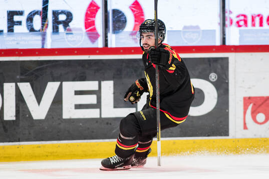 Brynäs Bobby Trivigno jublar