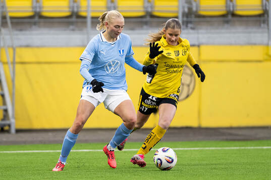 Malmö FFs Stinalisa Johansson och Elfsborgs Meja Harrysson