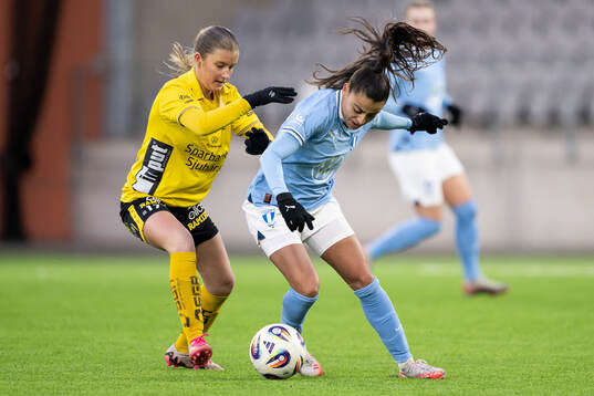 Elfsborgs Meja Harrysson och Malmö FFs Inès Belloumou
