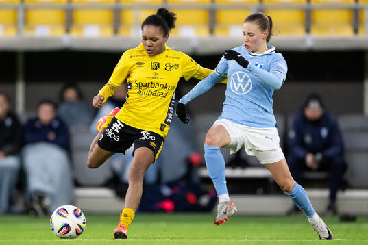 Elfsborgs Vanessa Lopez och Malmö FFs Katariina Kosola