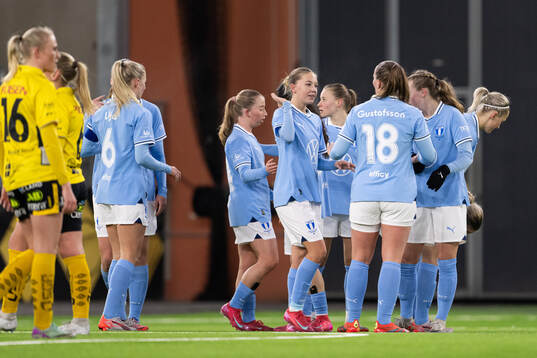 Malmö FFs spelare jublar