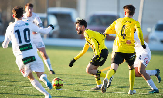 IFK Hässleholms Rahel Omed Nader i träningsmatchen mellan