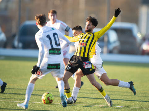 IFK Hässleholms Rahel Omar Nader i träningsmatchen mellan