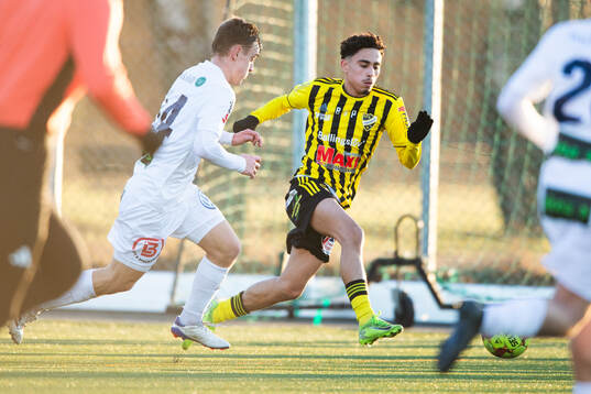 IFK Hässleholms Zeidan Sala i träningsmatchen mellan IFK
