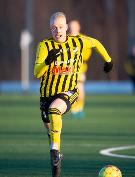 IFK Hässleholms Alexander Sjöström i träningsmatchen
