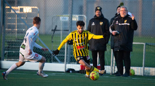 IFK Hässleholms Jan Alsalo i träningsmatchen mellan IFK