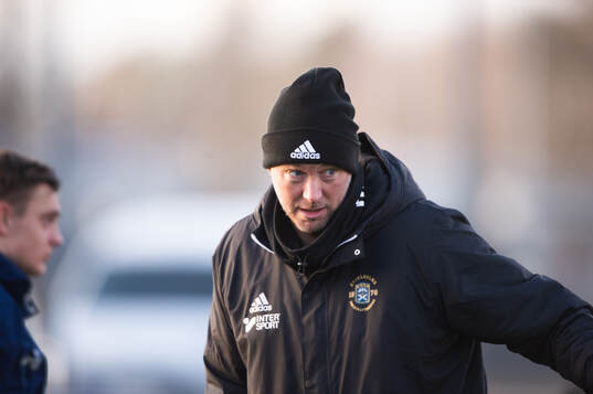Ängelholms tränare Andreas Granqvist i träningsmatchen
