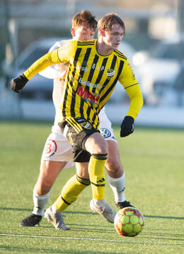 IFK Hässleholms Kasper Månsson i träningsmatchen mellan