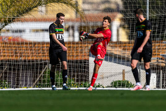 Goalkeeper Kees Sims of GAIS looks dejected