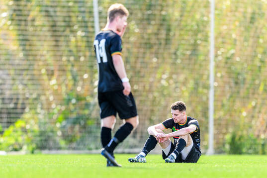 Anes Cardaklija of GAIS looks dejected