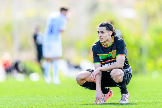 Amin Boudri of GAIS looks dejected