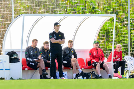 Head coach Fredrik Holmberg of GAIS