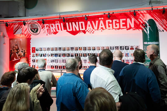 Frölundaväggen avtäcks i Scandinavium