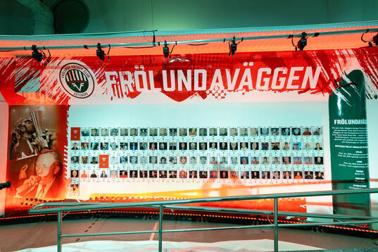 Frölundaväggen avtäcks i Scandinavium