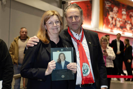 Lotta Algotsson och styrelseledamot Kurt Carlsson