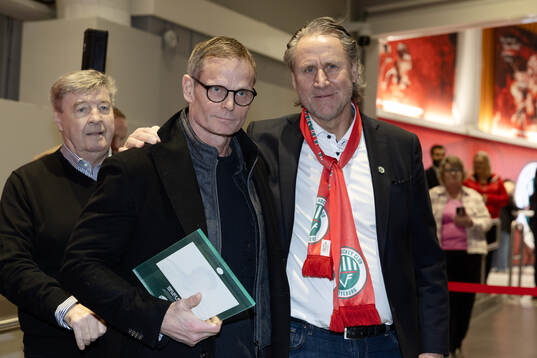 Frölundas fystränare Pär Edlund och styrelseledamot Kurt