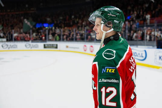 Frölundas Max Friberg jublar