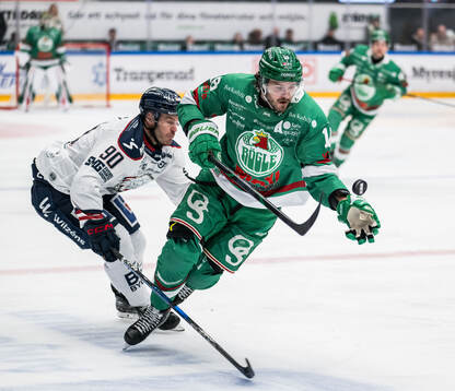 Linköpings Lance Bouma och Rögles Dennis Everberg