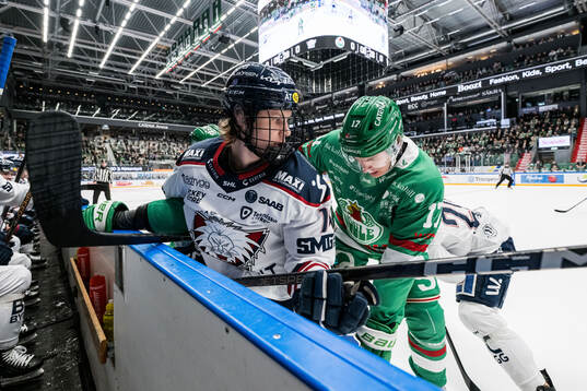 Linköpings Eddie Genborg och Rögles Max Karlsson