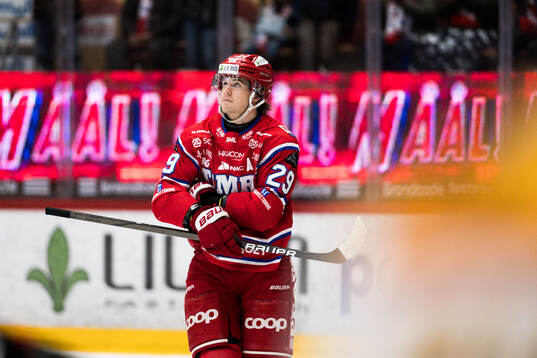 Timrås Filip Hållander jublar