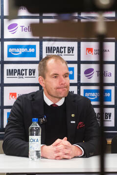 Färjestads tränare Thomas Mitell