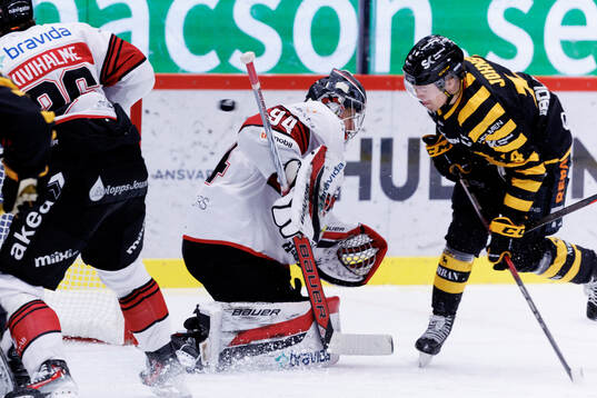 Malmö Redhawks målvakt Marek Langhamer och Skellefteås