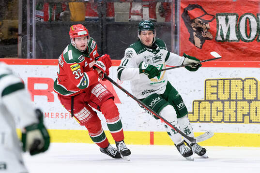 under ishockeymatchen i SHL mellan Modo och Färjestad