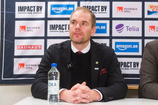 Färjestads tränare Thomas Mitell