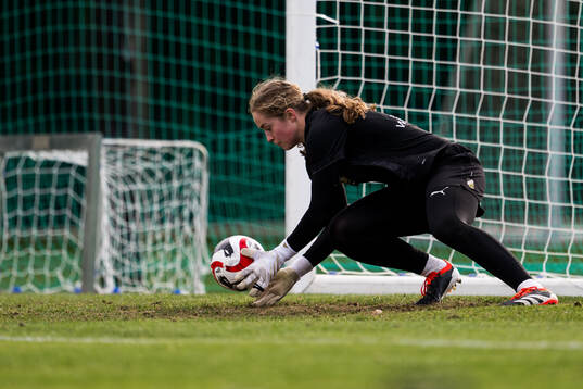 Häckens målvakt Fanney Birkisdottir