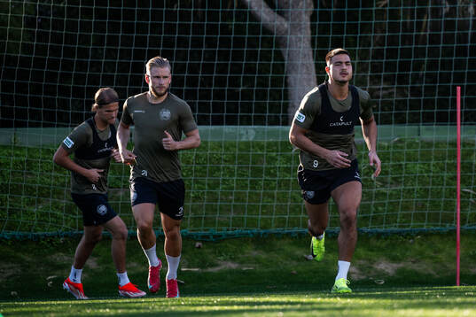 Hammarbys Simon Strand och Jusef Erabi