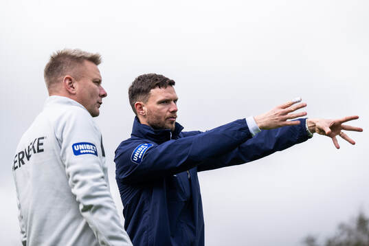 Tränare Stefan Billborn och assisterande tränare Marcus