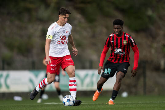 Sigurd Kvile of Fredrikstad and Ezekiel Alladoh of