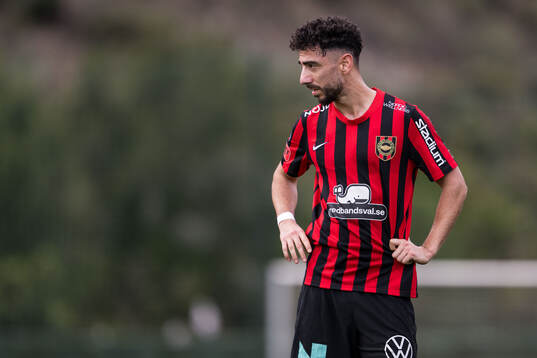 Daleho Irandust of Brommapojkarna looks dejected