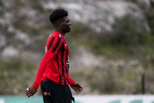 Ezekiel Alladoh of Brommapojkarna looks dejected