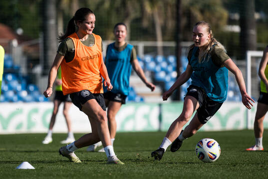 Hammarbys Vera Blom och Sally Nylén