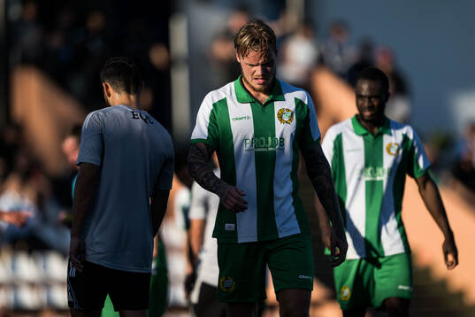 Victor Eriksson of Hammarby looks dejected