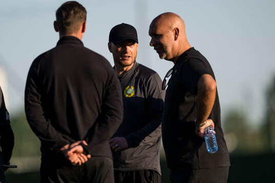 Head coach Kim Hellberg and Sports director Mikael
