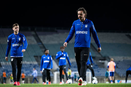 Gustav Svensson of IFK Göteborg ahead ofof the Atlantic