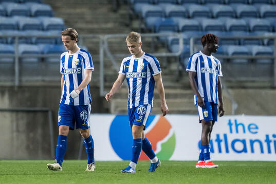 August Erlingmark, David Kruse and Rockson Yeboah of IFK