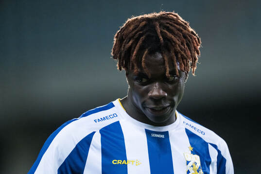 Rockson Yeboah of IFK Göteborg looks dejected