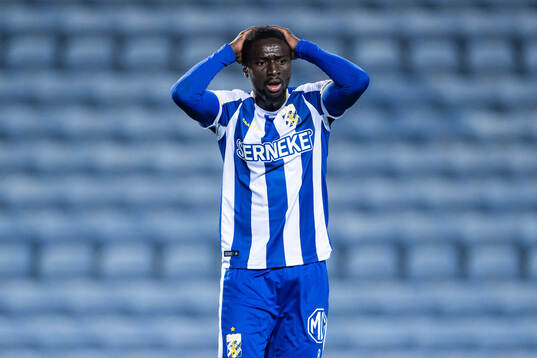 Imam Jagne of IFK Göteborg looks dejected