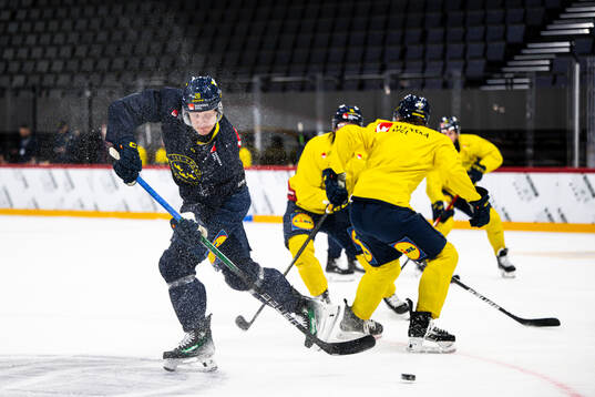 Anton Bengtsson of the Swedish national ice hockey team at