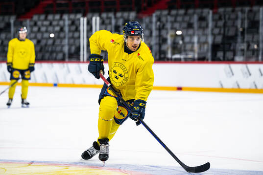 Henrik Tömmernes of the Swedish national ice hockey team