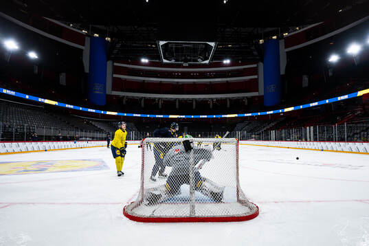 Axel Sandin-Pellikka of the Swedish national ice hockey