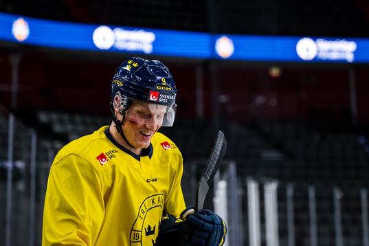 Gabriel Carlsson of the Swedish national ice hockey team at