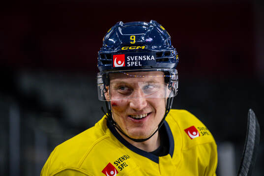 Gabriel Carlsson of the Swedish national ice hockey team at