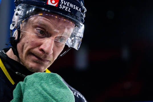 Anton Bengtsson of the Swedish national ice hockey team at