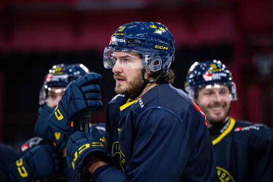 Dennis Everberg of the Swedish national ice hockey team at