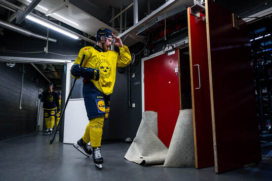 Jonathan Dahlén of the Swedish national ice hockey team at